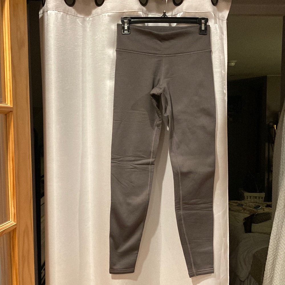 Gray Fleece Lined Athleta Leggings